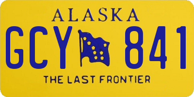AK license plate GCY841