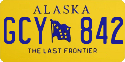 AK license plate GCY842