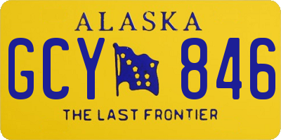 AK license plate GCY846