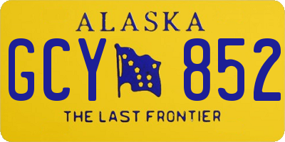 AK license plate GCY852