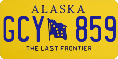 AK license plate GCY859
