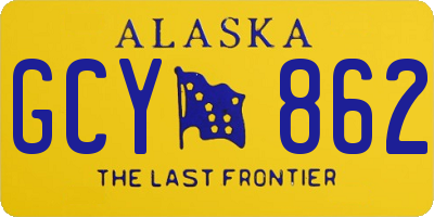 AK license plate GCY862