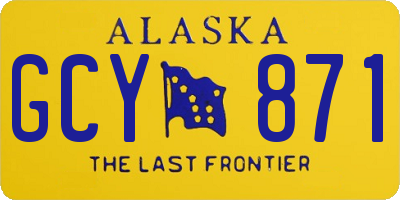 AK license plate GCY871
