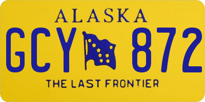 AK license plate GCY872