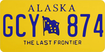 AK license plate GCY874