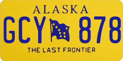 AK license plate GCY878