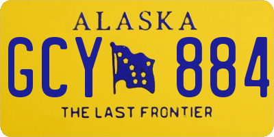 AK license plate GCY884