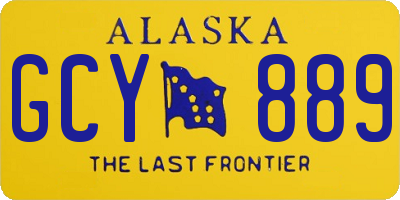AK license plate GCY889