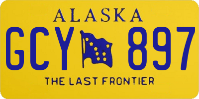 AK license plate GCY897