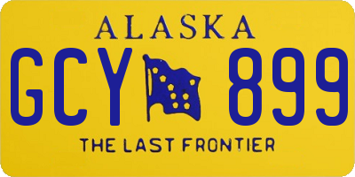 AK license plate GCY899