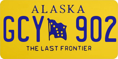 AK license plate GCY902