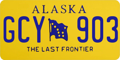AK license plate GCY903