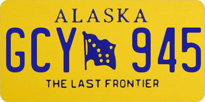 AK license plate GCY945