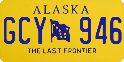 AK license plate GCY946
