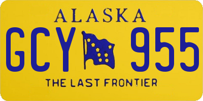 AK license plate GCY955