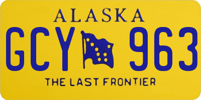 AK license plate GCY963