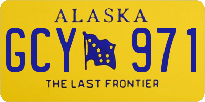 AK license plate GCY971