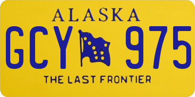 AK license plate GCY975
