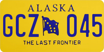 AK license plate GCZ045