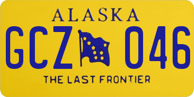 AK license plate GCZ046