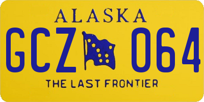AK license plate GCZ064