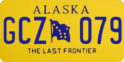 AK license plate GCZ079