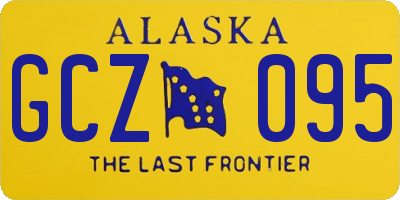AK license plate GCZ095
