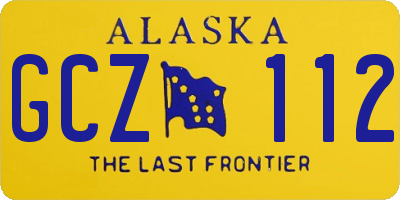 AK license plate GCZ112