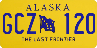 AK license plate GCZ120