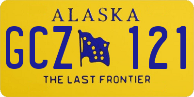 AK license plate GCZ121