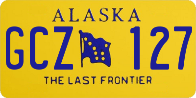 AK license plate GCZ127