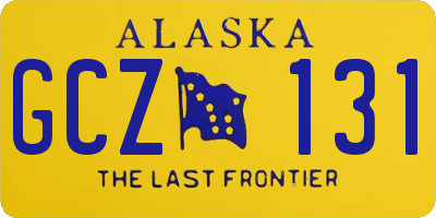 AK license plate GCZ131