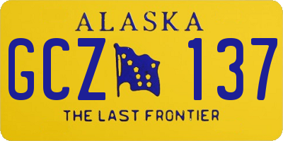 AK license plate GCZ137
