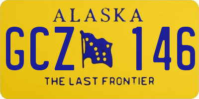 AK license plate GCZ146