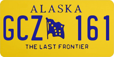 AK license plate GCZ161