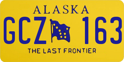 AK license plate GCZ163