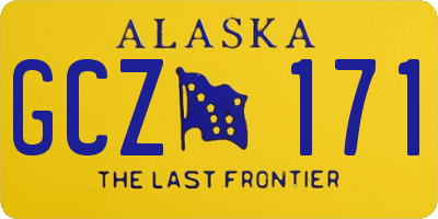 AK license plate GCZ171