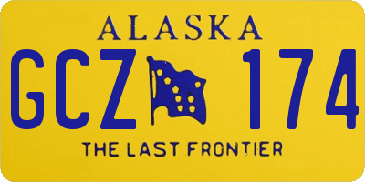 AK license plate GCZ174