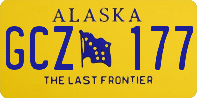 AK license plate GCZ177