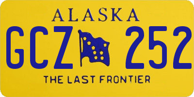 AK license plate GCZ252