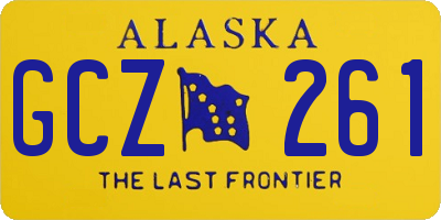 AK license plate GCZ261