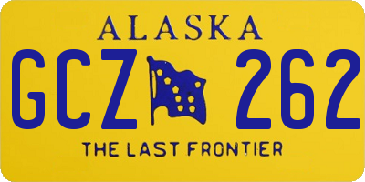 AK license plate GCZ262