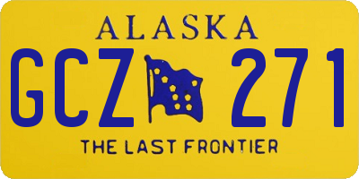 AK license plate GCZ271