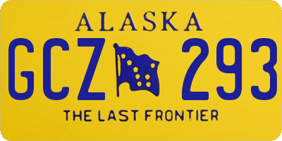 AK license plate GCZ293