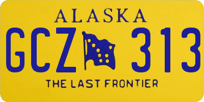 AK license plate GCZ313