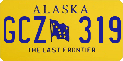 AK license plate GCZ319
