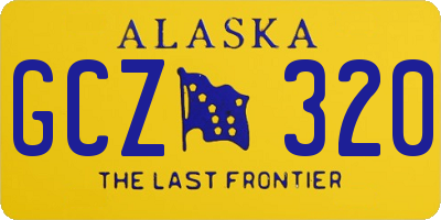 AK license plate GCZ320