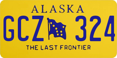AK license plate GCZ324