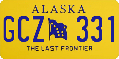 AK license plate GCZ331