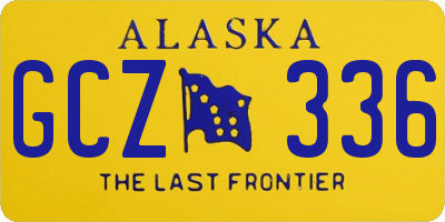 AK license plate GCZ336